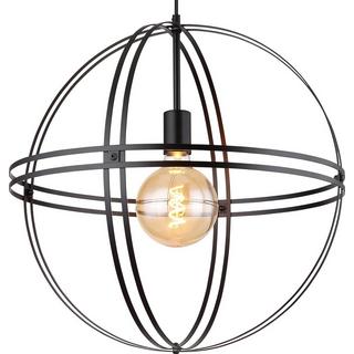 mutoni Lampe à suspension Cronadun métal noir mat 50 1xE27  
