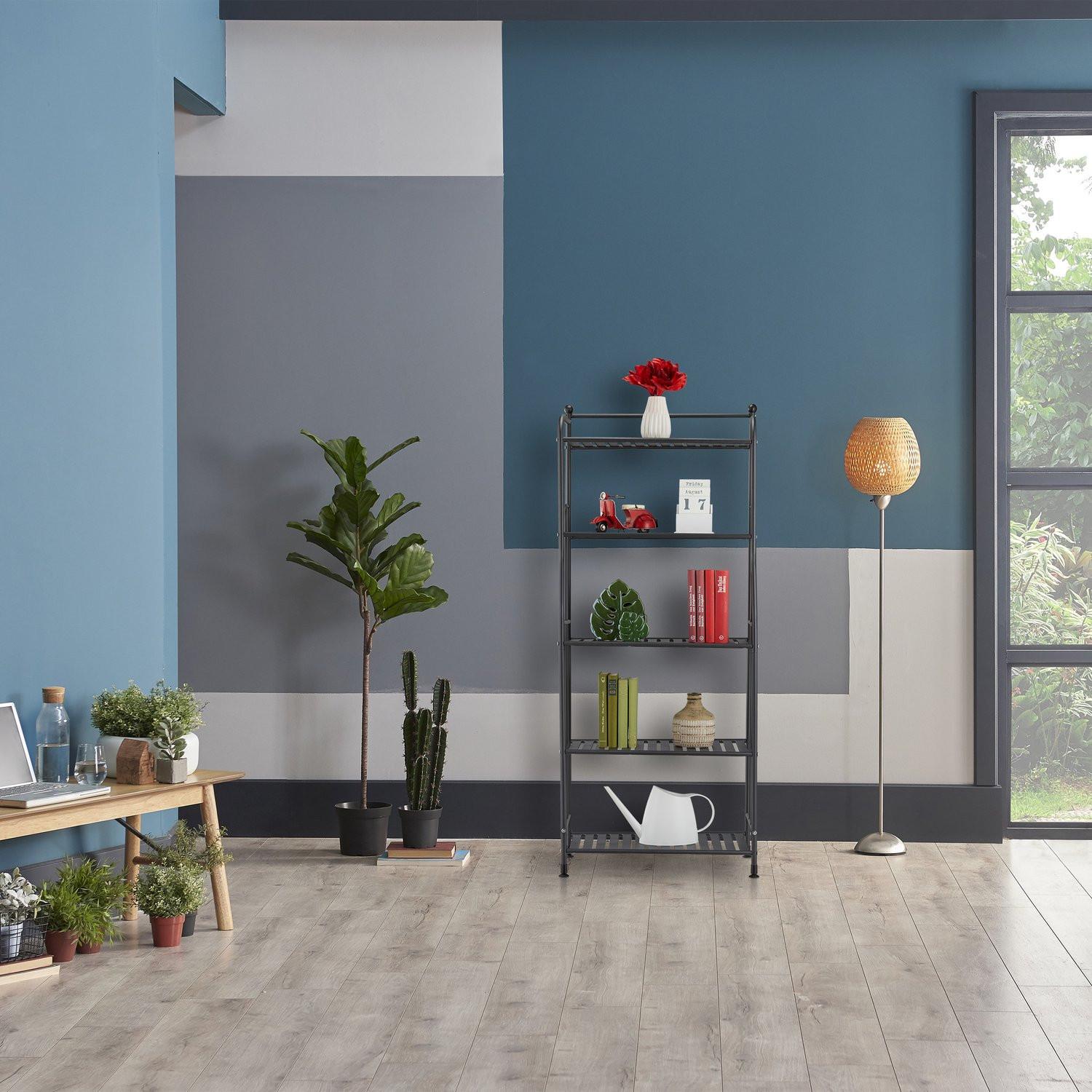 Northix Scaffale da terra con 5 ripiani  