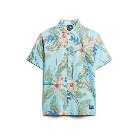 Superdry Hed Kurzarm Hemd mit Blumenmuster  