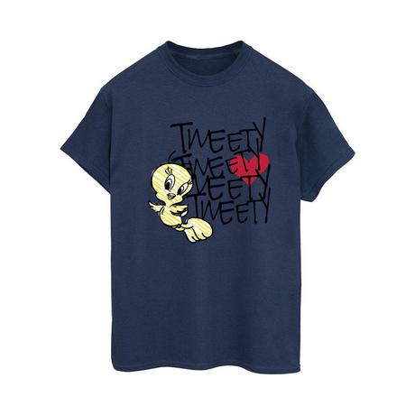 LOONEY TUNES Tweety Bird T-Shirt Stampa Grafica  