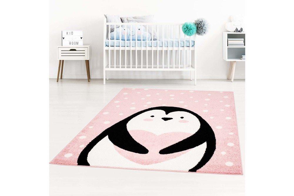 Paco Home Tapis pour enfants pingouin  