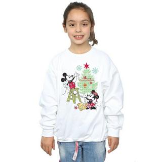 Disney  Mickey And Minnie Christmas Tree Sweatshirt 