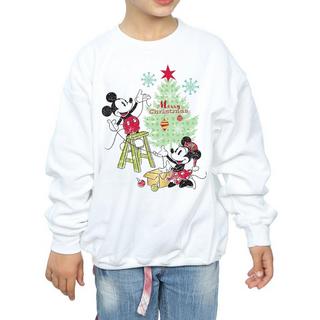 Disney  Mickey And Minnie Christmas Tree Sweatshirt 