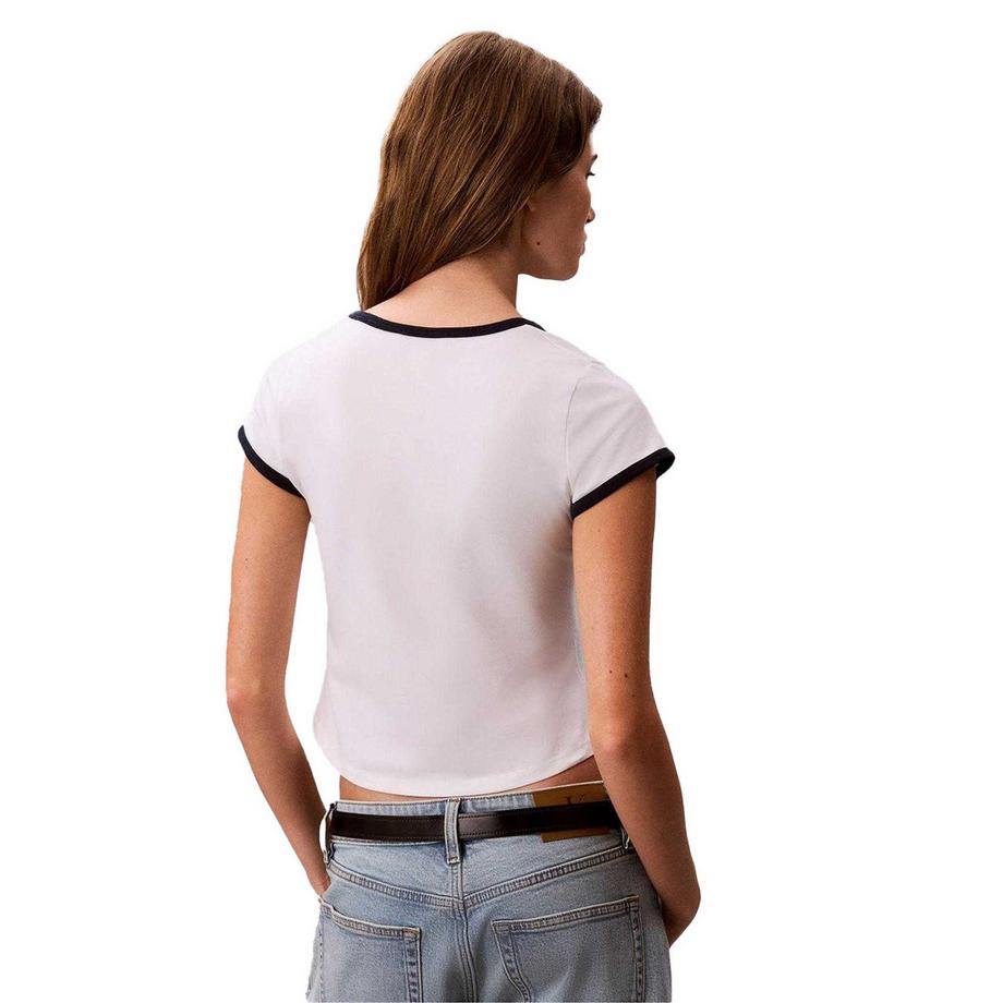 Calvin Klein  T-Shirt, Kurz Geschnitten 