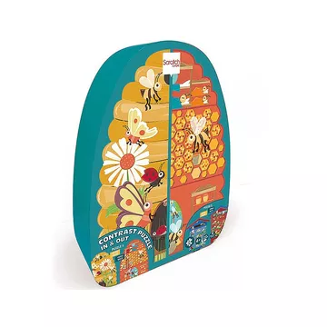Puzzle Konturpuzzle Biene beidseitig (2x20)
