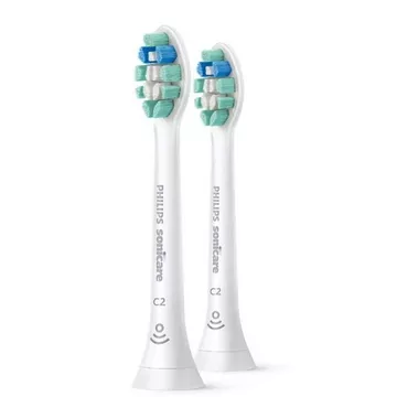 Philips Sonicare C2 HX9022 Optimal Plaque Defence - Tête de brosse de rechange - pour brosse à dent - blanc (pack de 2)