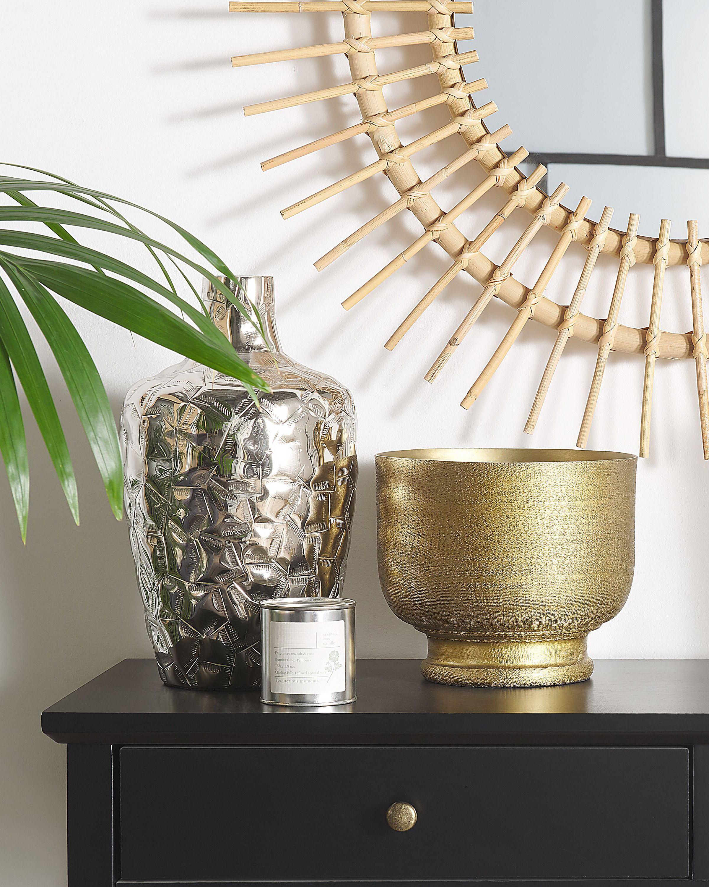 Beliani Vase à fleurs en Aluminium Glamour INSHAS  