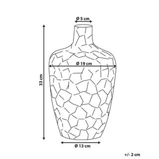 Beliani Vaso da fiori en Alluminio Glamour INSHAS  