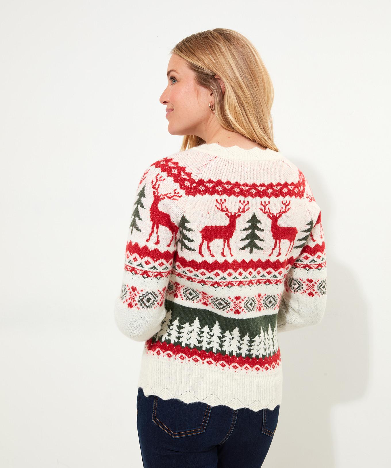 Joe Browns  Fair-Isle-Strickjacke mit Wellenmuster 