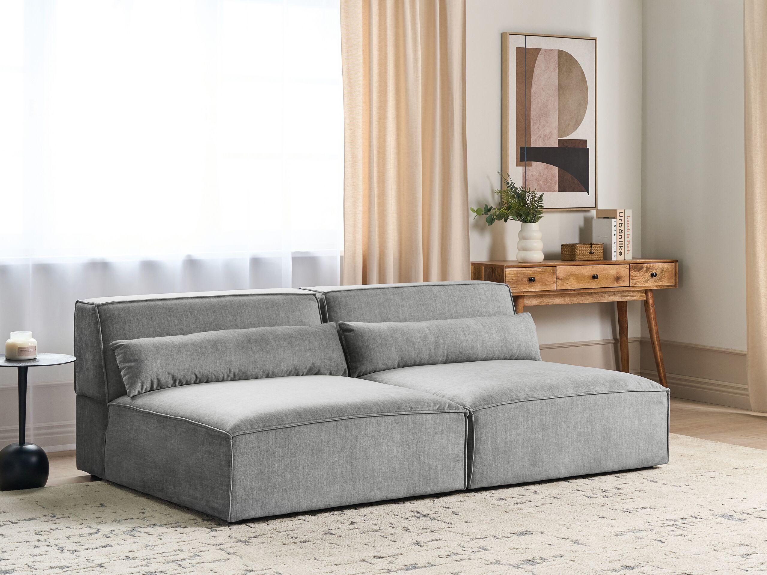 Beliani Sofa aus Polyester Modern HELLNAR  
