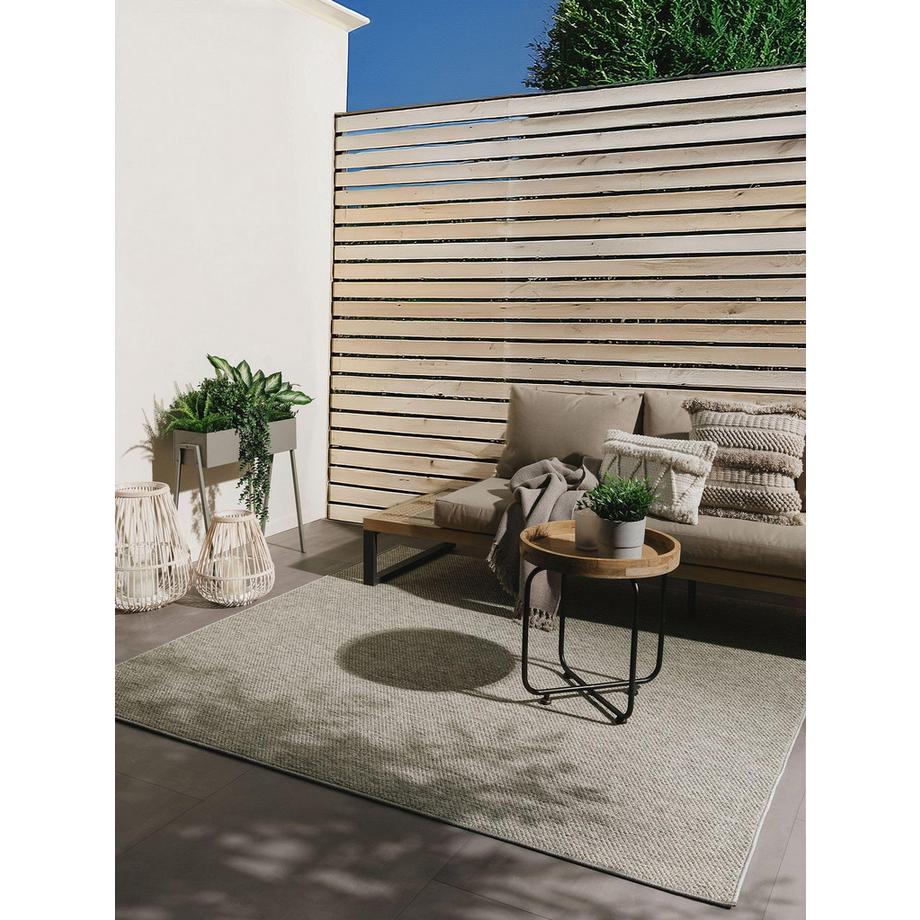 Benuta In- & Outdoor-Teppich Iowa Hellgrau  