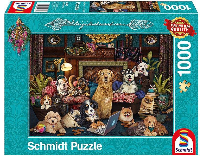 Schmidt  Puzzle Bunter Abend im Salon 1000 Teile (1000Teile) 
