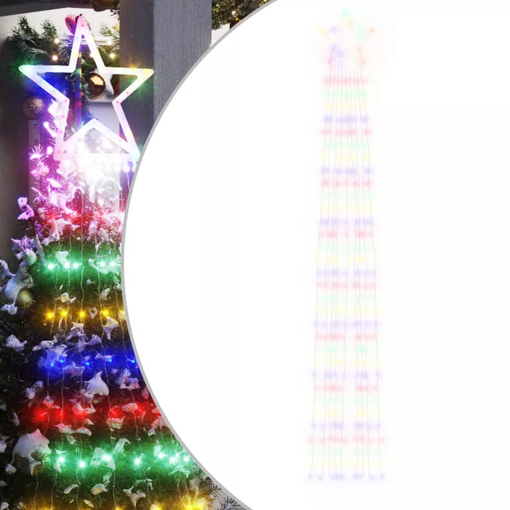 VidaXL - Guirlande de sapin de noël, One Size, Multicolor