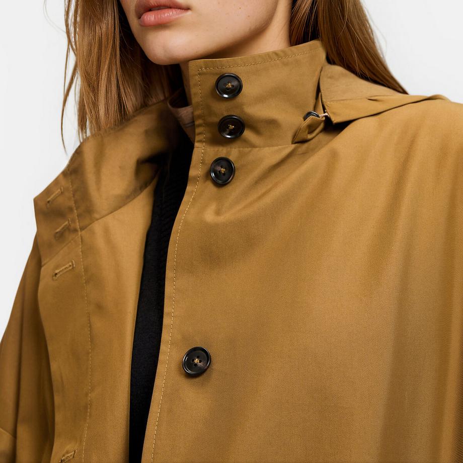 La Redoute Collections Trench oversize à capuche amovible  