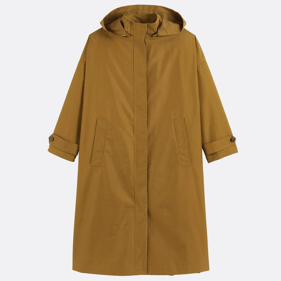 La Redoute Collections Trench oversize à capuche amovible  