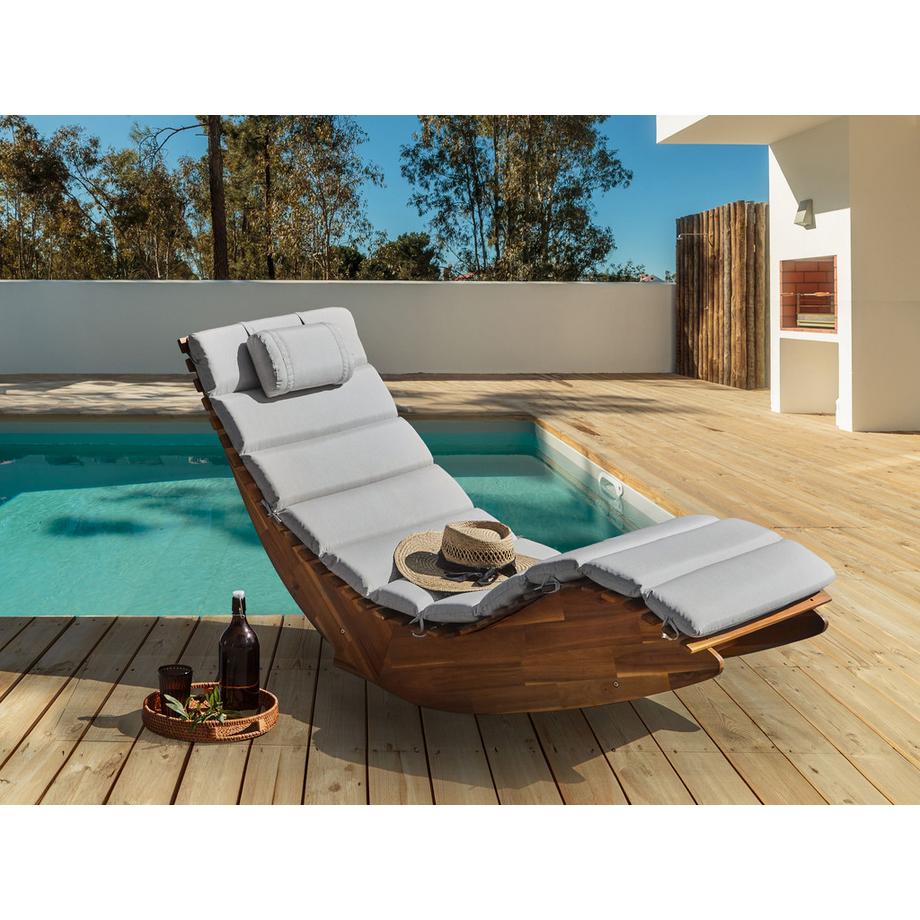 Beliani Coussin de transat extérieur en Polyester Moderne BRESCIA PREMIUM  