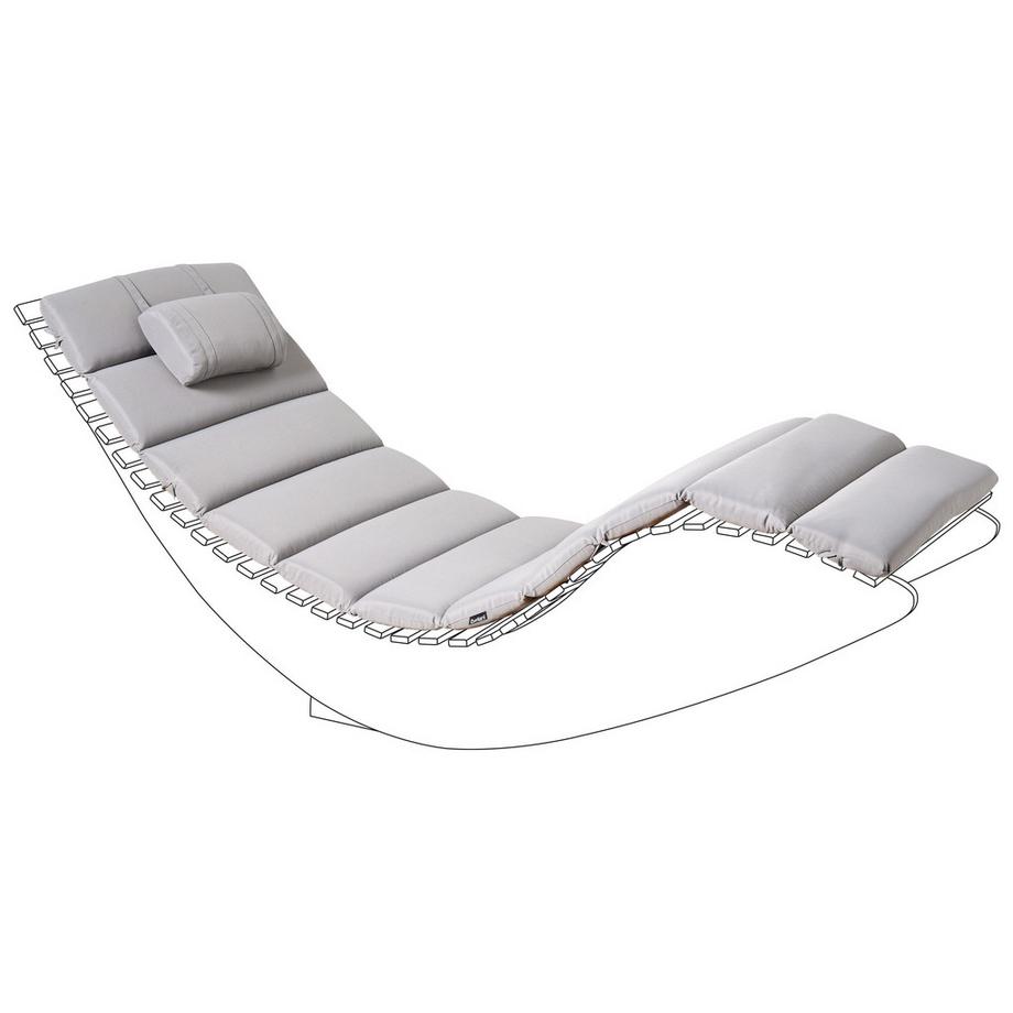 Coussin de transat extérieur en Polyester Moderne BRESCIA PREMIUM