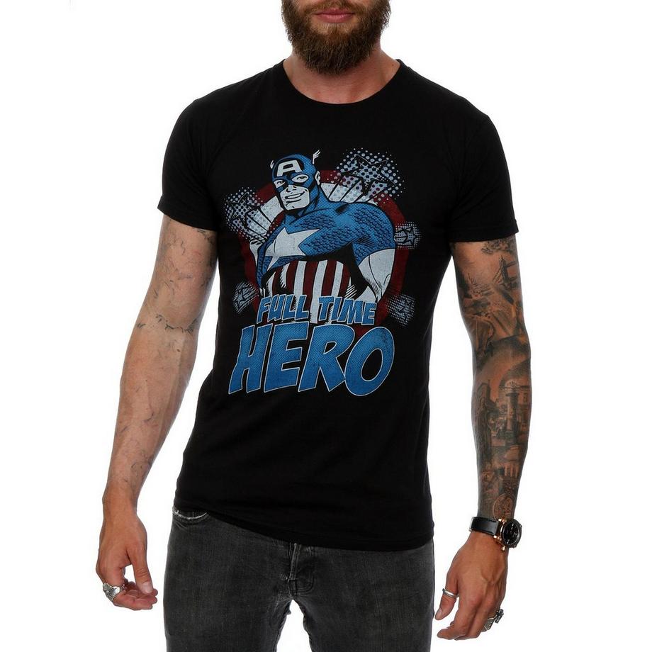 MARVEL Comics Full Time Hero T-Shirt  