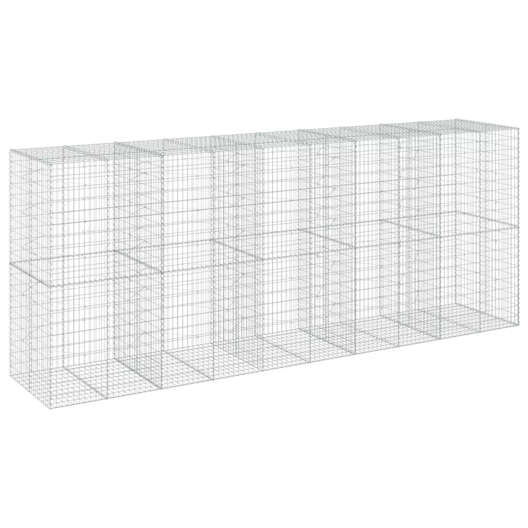 VidaXL - Panier gabion fer, One Size, Argent