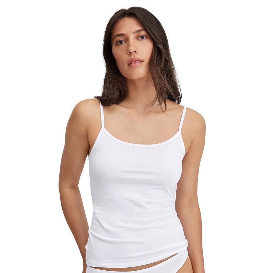 CALIDA Essential Cotton Stretch Spaghetti Top 2er Pack  
