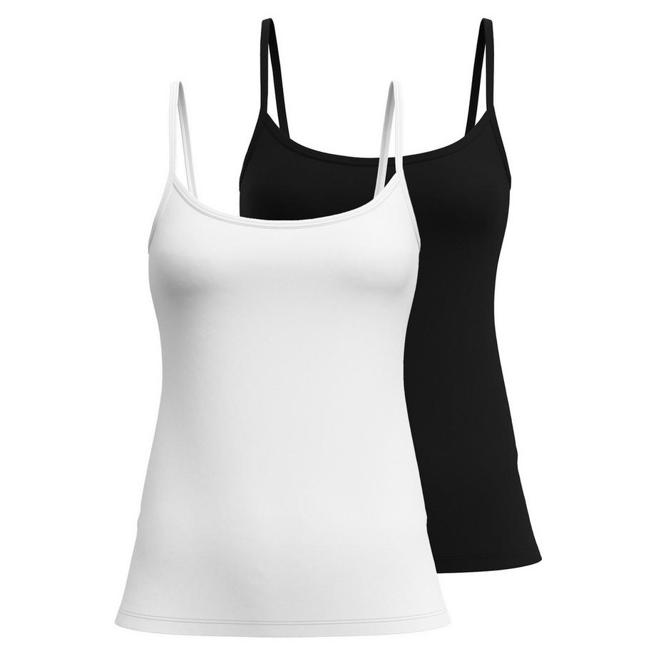 Unterhemd  2er Pack Stretch-Spaghetti-Top Essential Cotton