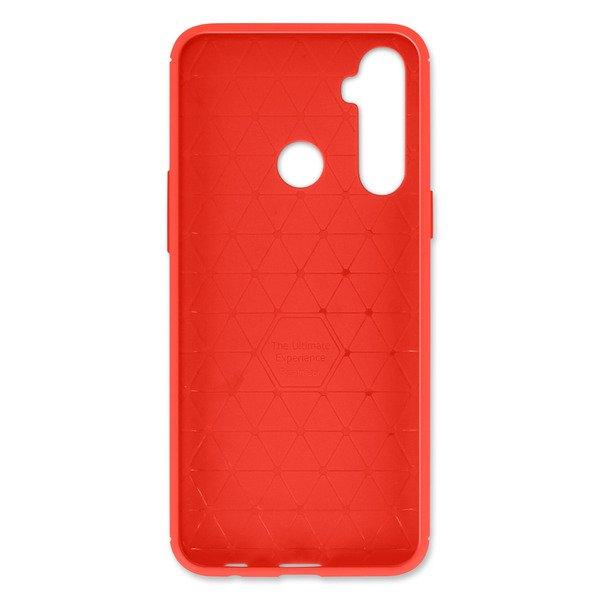 Avizar  Coque Realme 6i Carbone Rouge 