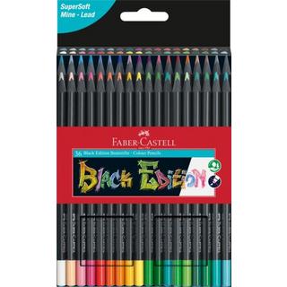 Faber-Castell FABER-CASTELL Farbstifte Black Edition 116436 neon Farben ass. 36 Stück  