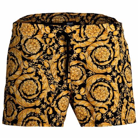 VERSACE Barocco Bequem sitzende Badeshorts  