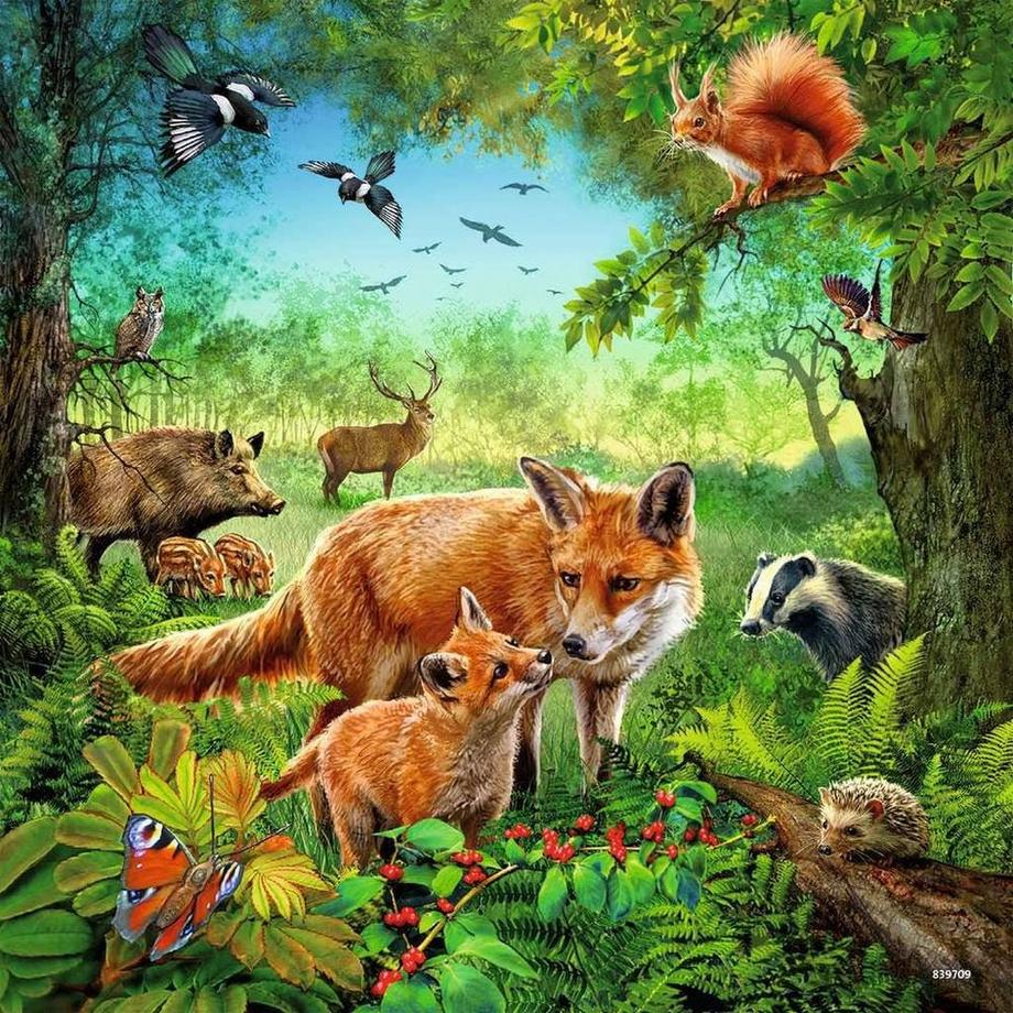 Ravensburger  Puzzle Tiere der Erde (3x49) 