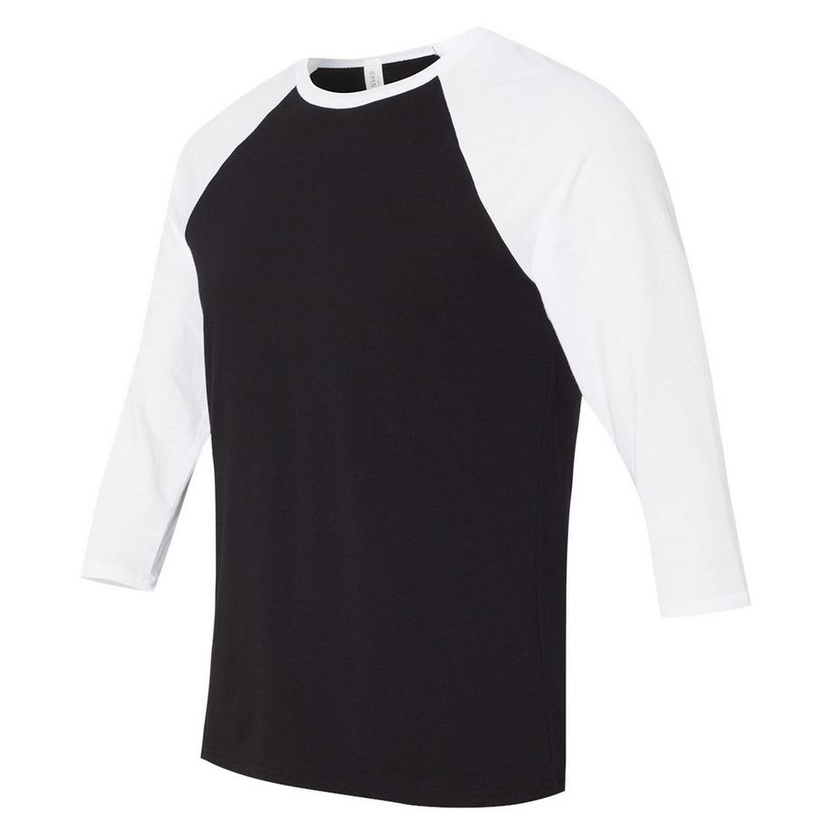 Bella + Canvas Canvas T-Shirt de baseball manches 3/4  