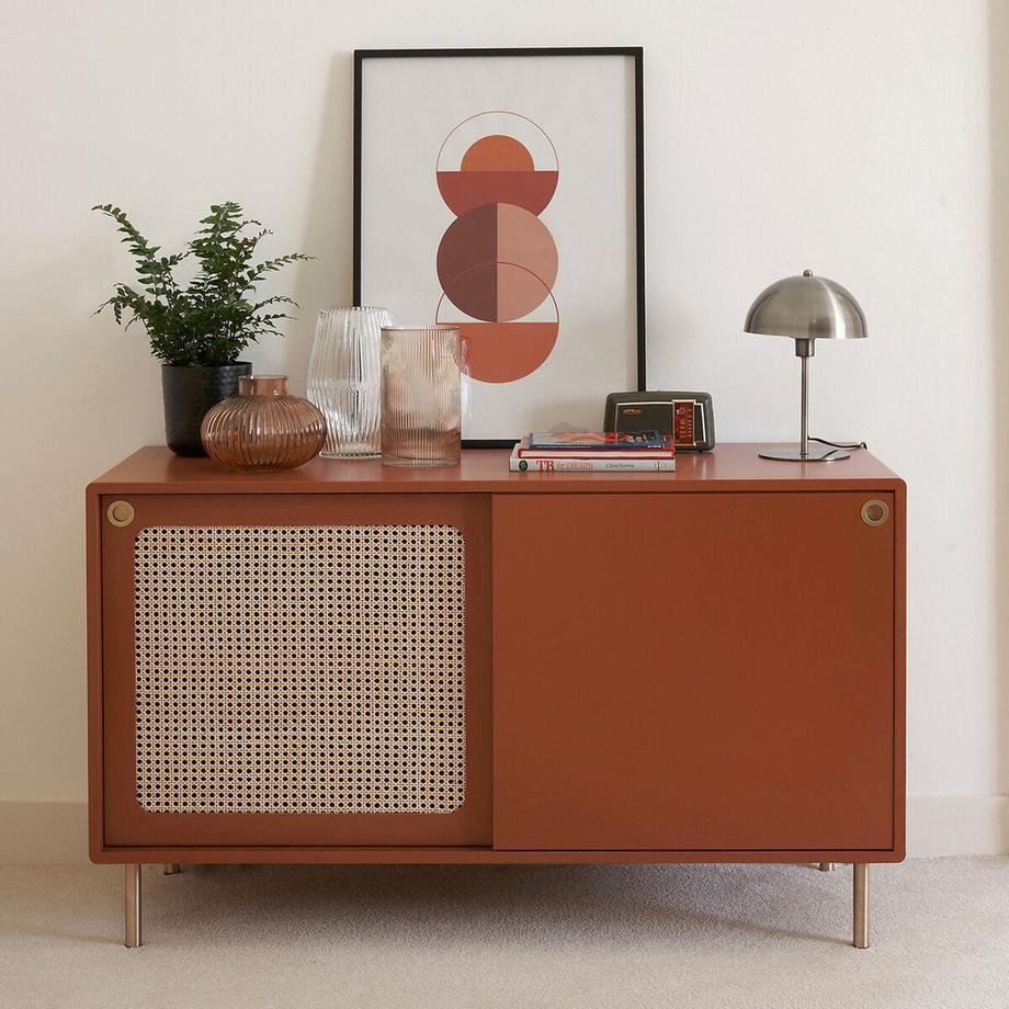 La Redoute Intérieurs Vase rond en verre strié H15 cm  