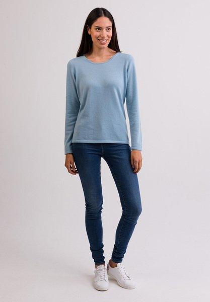 CASH-MERE.CH Pull Col Rond Cachemire  