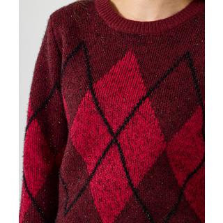 Joe Browns Pull Col Rond Motif Losanges  