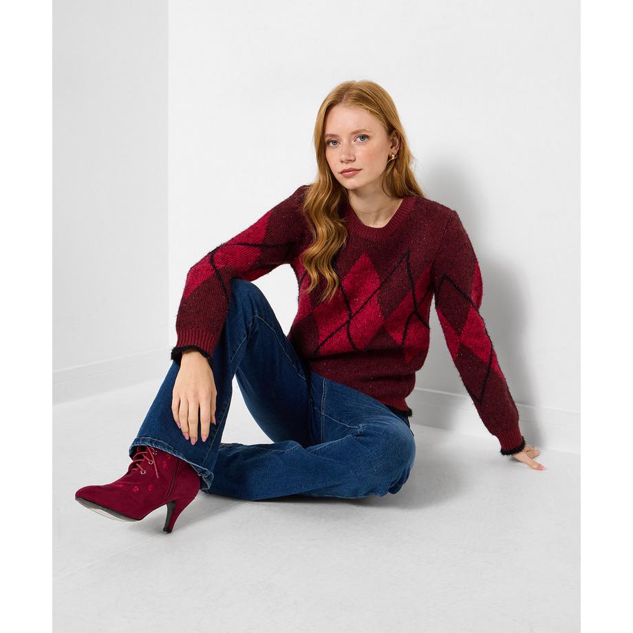 Joe Browns Pullover Girocollo Motivo Argyle  