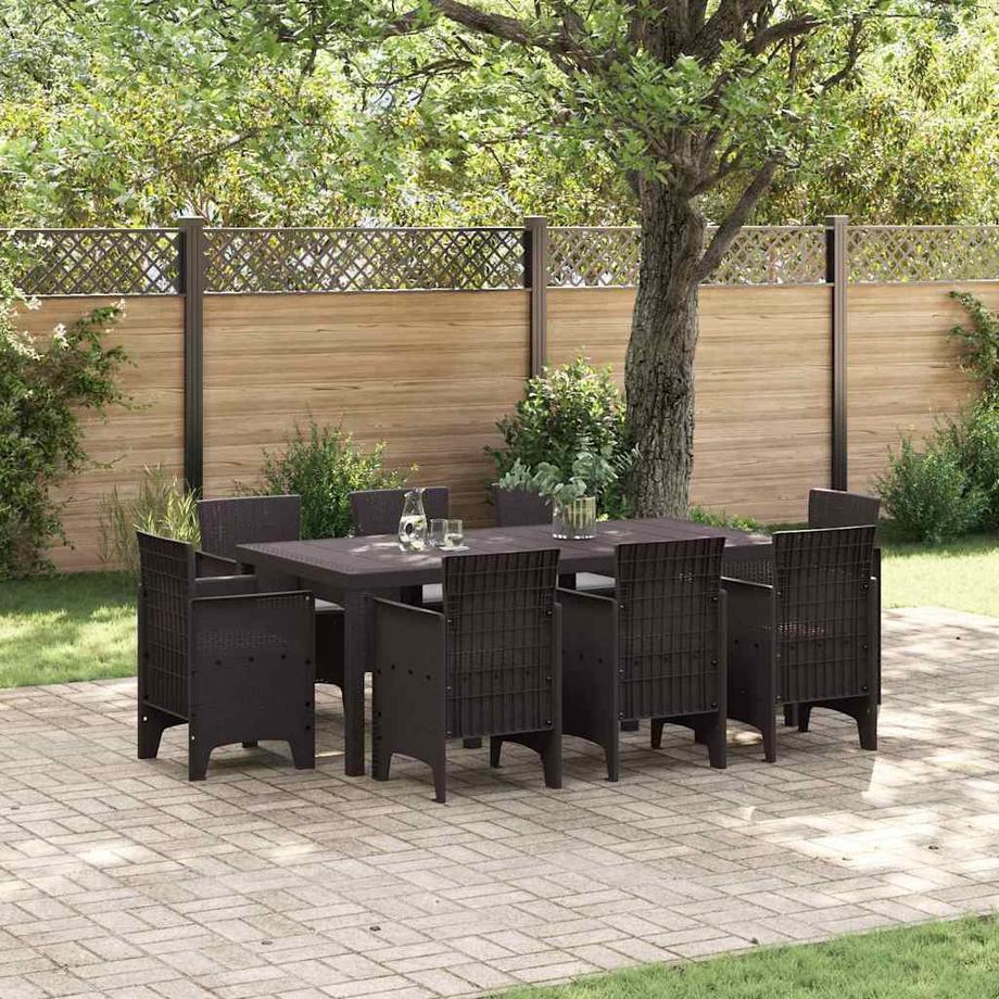 VidaXL Gartenessen poly-rattan  