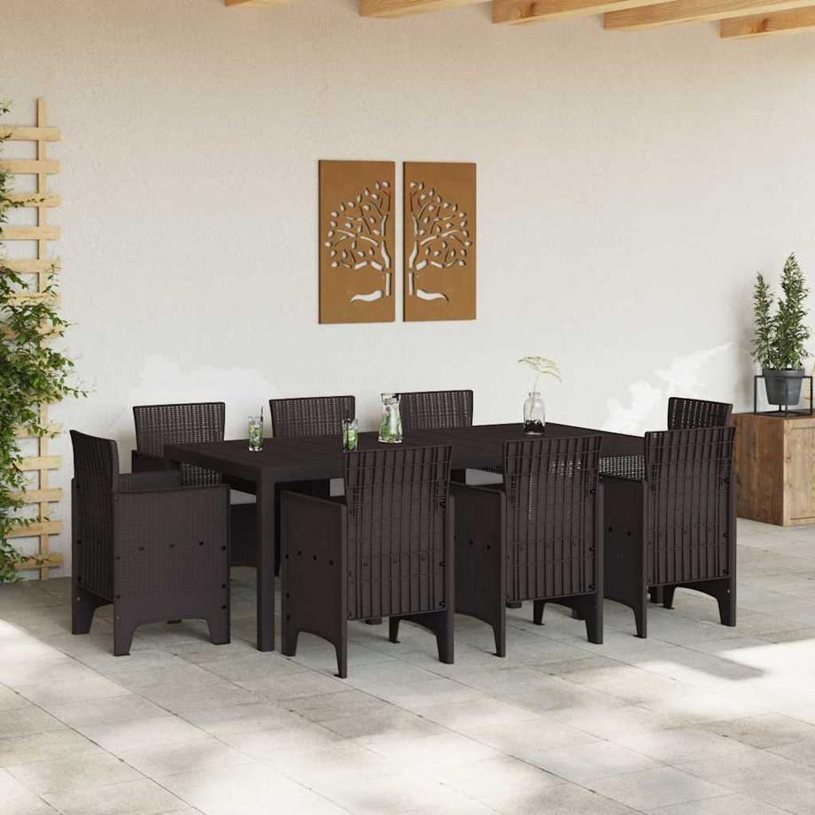 VidaXL Gartenessen poly-rattan  