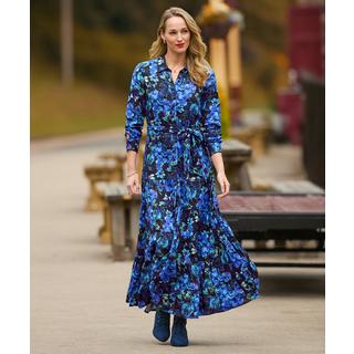 Joe Browns Abito camicia lungo floreale blu  