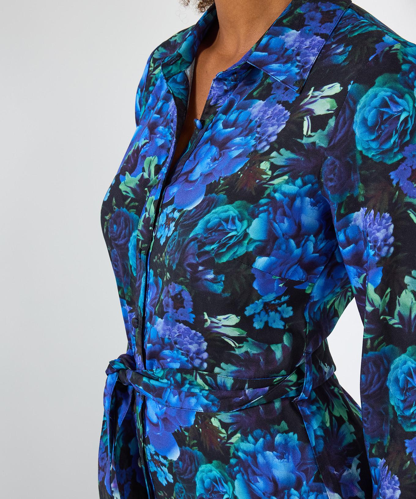 Joe Browns Abito camicia lungo floreale blu  