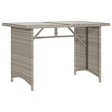 VidaXL Table de jardin rotin synthétique  