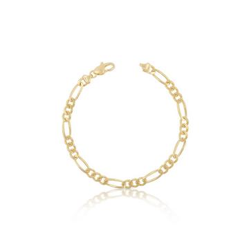 Bracelet Figaro Gelbgold 750, 22cm, 4.5mm