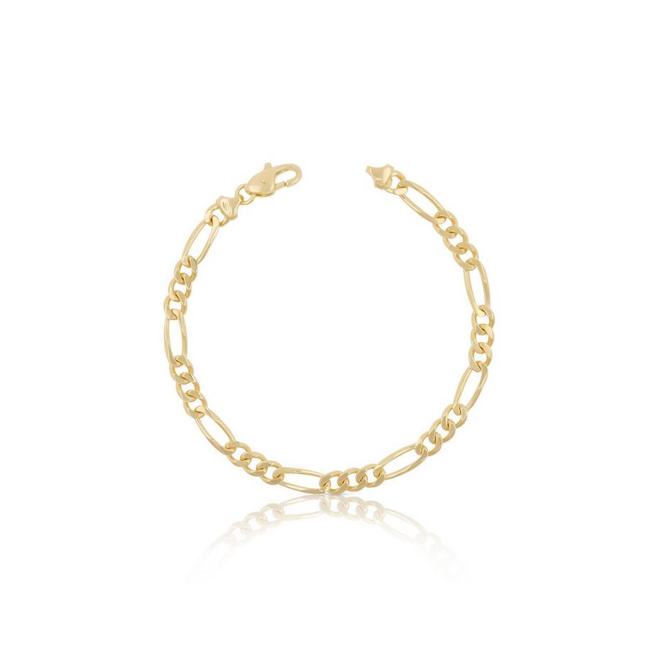 Bracelet Figaro Gelbgold 750, 22cm, 4.5mm