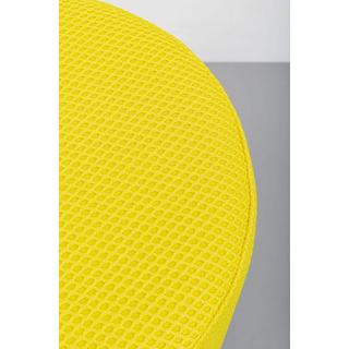 KARE Design Tabouret Jody Mesh jaune noir rond 35  
