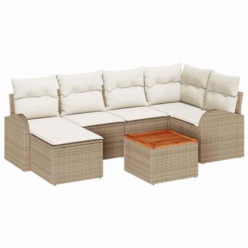 Garten-sofa-set poly-rattan