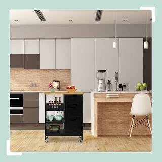 Northix Desserte de cuisine avec plan de travail  