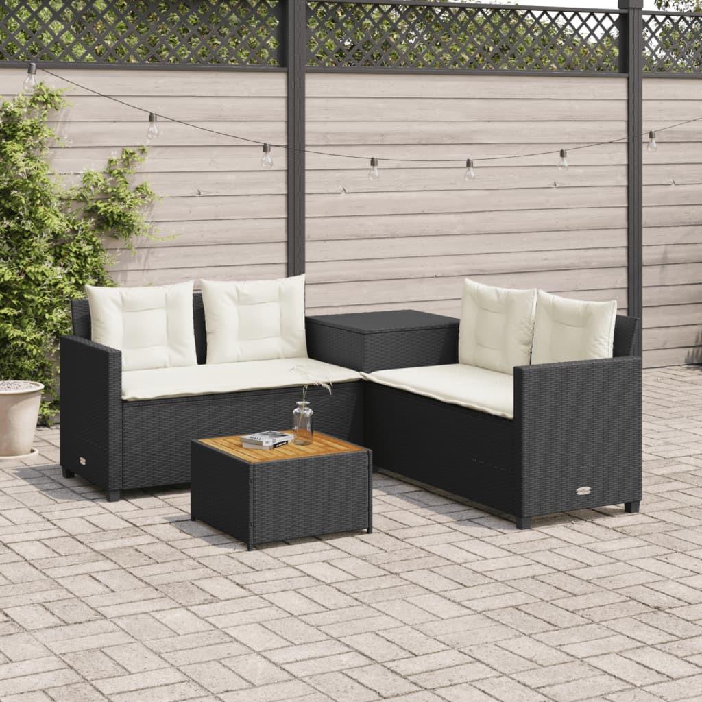 VidaXL Canapé de jardin rotin synthétique  