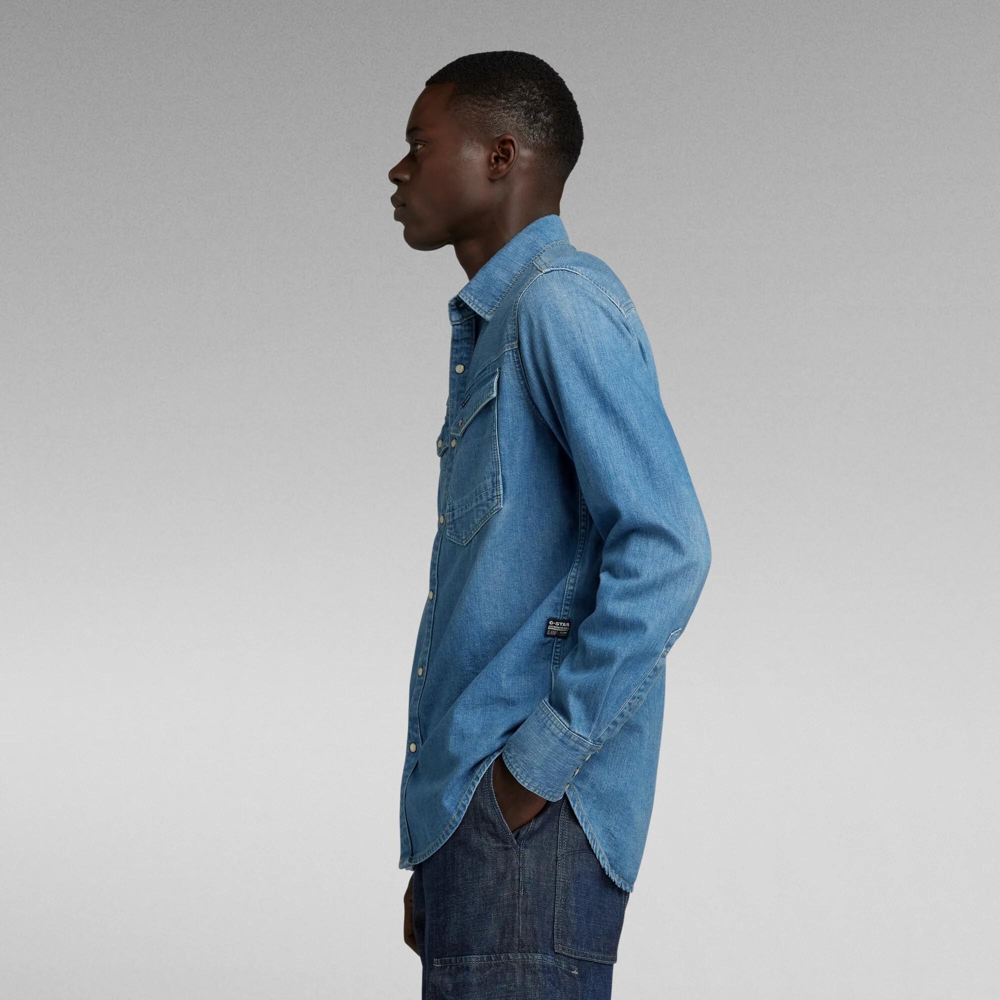 G-STAR  camicia in denim lim-fit g-tar 