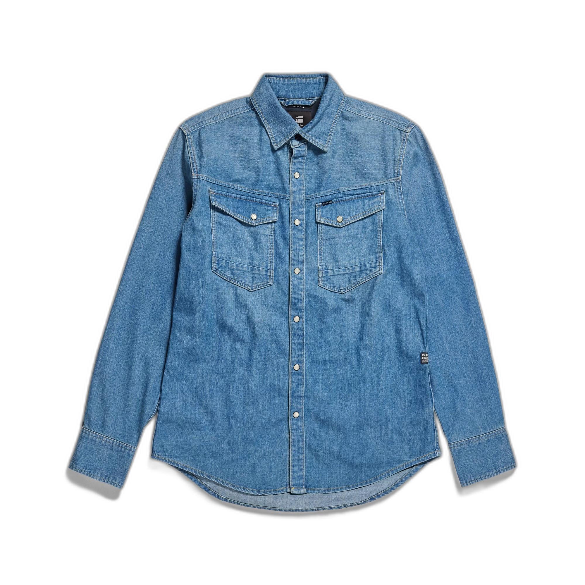 G-STAR  camicia in denim lim-fit g-tar 