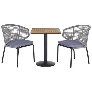 Beliani Ensemble pour bistro en Acier Moderne PALMI  