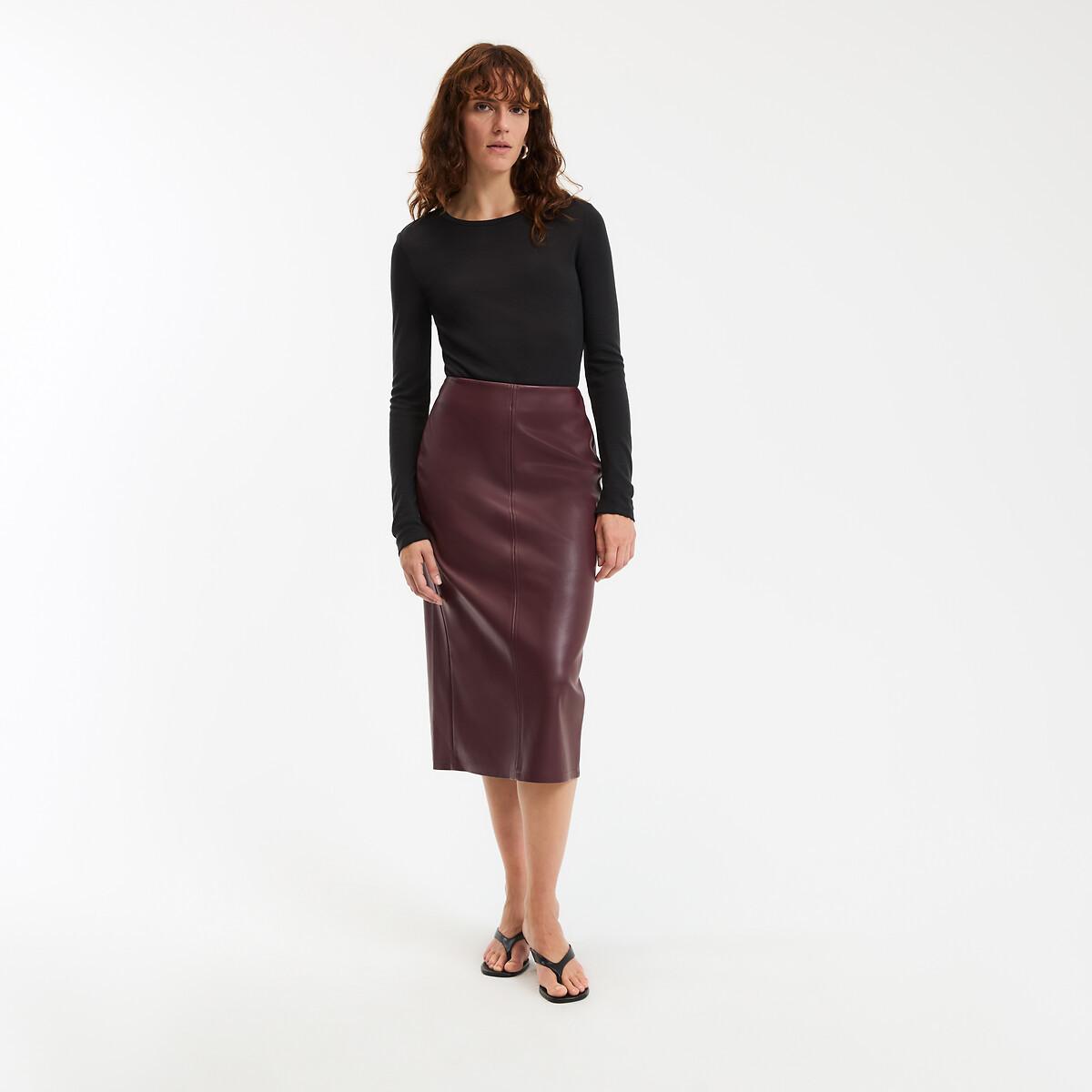 La Redoute Collections Gonna a Tubino in Similpelle  