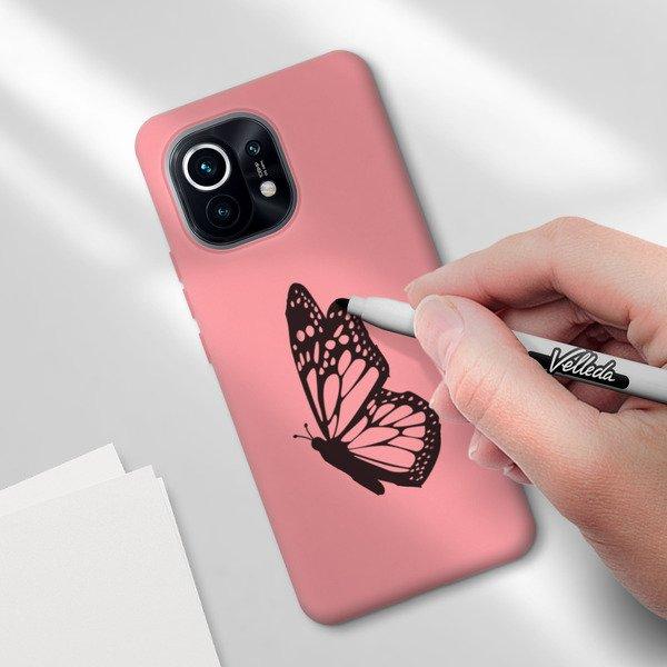 Avizar  Coque Xiaomi Mi 11 Soft Touch Rose 